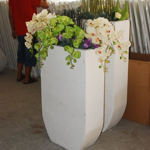 <span class=keywords><strong>Jardinière</strong></span> en fibre de verre pour aménagement paysager commercial - Courbée, résistante aux UV et durable pour l'intérieur/l'extérieur - Product Image 3