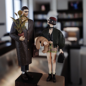 Este asesino no es demasiado frío decoraciones a mano <span class=keywords><strong>Leon</strong></span> & Mathilda juego <span class=keywords><strong>de</strong></span> estatuas TIDE play Killer Doll en stock - Product Image 2