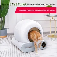 Caja de Arena Inteligente Eléctrica Autolimpiable de 65L con Gran Espacio y Control Remoto por APP para Gatos