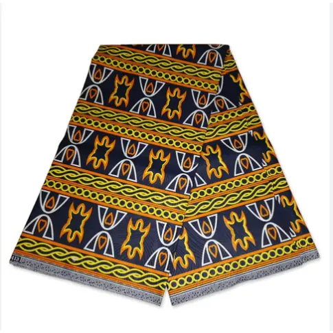 Großhandel Günstige African Wax Print Kitenge und Java Style 100% Baumwolle Stoff Kleidung und T-Shirt Material