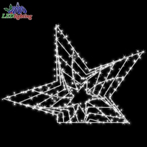 Custom Commercial <strong>3D</strong> LED Light Giant <strong>Star</strong> Outdoor <strong>Decoration</strong> for Landscape for Christmas and Halloween Street Lighting - Product Image 6