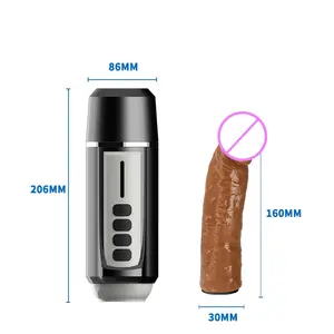 Máquina de silicone com 7 modos de impulso, com base de sucção e aquecimento, vibradores de silicone, brinquedo realista para mulheres, pênis realista, brinquedo sexual para mulheres
