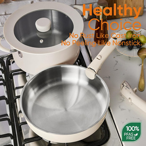 Juego de Utensilios de Cocina de Acero Inoxidable de Tres Capas, 13 Piezas, Mango Desmontable, Apto para Horno y Lavavajillas - Product Image 3