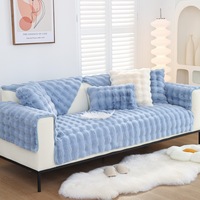 Modernes einfaches Design Herbst Winter Plüsch Kissen bezug Winter Warm Bubble Velvet Verdicktes rutsch festes Sofa Handtuch Neues Produkt