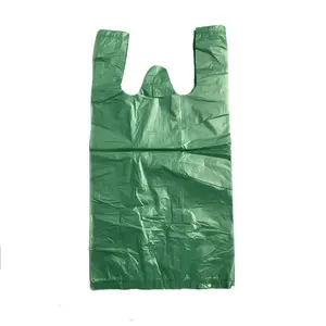 Clear Green Small Size Wholesale Retail Custom Different Color Available T-shirt Plastic Bag Packaging