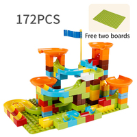 Juego de bloques de construcción de laberinto para niños, juego educativo de construcción con bolas, canicas