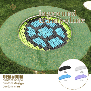 Mini <span class=keywords><strong>trampoline</strong></span> rond de 12 pouces pour adultes et enfants, rebondisseur <span class=keywords><strong>rectangulaire</strong></span> pour le fitness en extérieur - Product Image 2