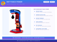 Machine d'arcade de boxe avec testeur de force LED 180x81x190 cm pour bar et centre de divertissement familial