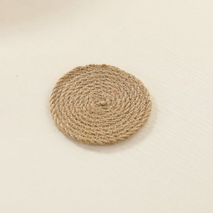 Napperons ronds <span class=keywords><strong>en</strong></span> <span class=keywords><strong>jute</strong></span>, <span class=keywords><strong>tapis</strong></span> <span class=keywords><strong>de</strong></span> table isolants <span class=keywords><strong>en</strong></span> <span class=keywords><strong>corde</strong></span> <span class=keywords><strong>de</strong></span> chanvre, tissés à la main, coussins ronds, tasses, sous-verres - Product Image 5