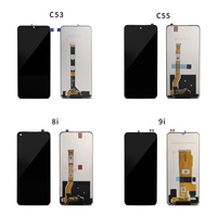 Écran de téléphone portable 6,5 pouces tactile avec garantie d'un an et luminosité de 400 cd+ pour OPPO Realme9i, remplacement de cadre de haute qualité