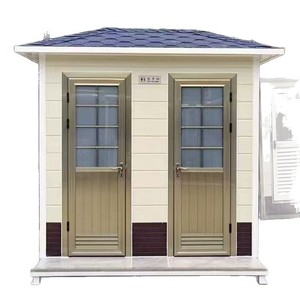Toilettes portables en panneaux sandwich, design moderne, durables, pour utilisation dans les lieux publics - Product Image 1