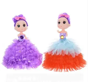 批发新款夜光娃娃多彩闪灯精品手工LED娃娃裙支持配件女孩玩具礼品