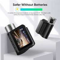 Wifi 70 Mai Mini Caméra Sans Fil Dvr H.265 Dash Cam Avant 4k + 1080P Résolution Gps Voiture Dvr