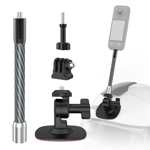 Soporte de casco adhesivo de rotación Flexible de 180 grados Base extensible de skateboarding para <span class=keywords><strong>Insta360</strong></span> X4 X3 X2 GoPro 13 12 11 10 9 8 - Product Image 5