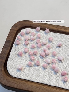 50 Piezas de Adornos de Resina para Uñas con Forma de Tulipán, Decoraciones Coloridas de Macaron para Manicura - Product Image 6