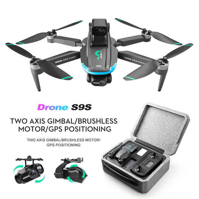 Professional S9S GPS Drone HD 4k Camera 2km 5G EIS Electronic Stabilization Drones Brushless Obstacle Avoidance Fpv Aircraft