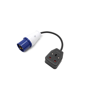Adaptador ZNPON de 16 amperios a 13 amperios, enchufe CEE de 3 pines a enchufe británico, GX01E - Product Image 1