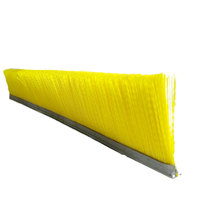Brosse à bandes industrielle personnalisée en usine, à poils haute densité, pour un nettoyage rapide des résidus de céréales et divers débris