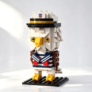 Kit de Construcción de Juguete <span class=keywords><strong>Brickheadz</strong></span> de Águila Calva, Modelo DIY, Coleccionable, Decorativo, Regalo, Figura Coleccionable al por Mayor - Product Image 4