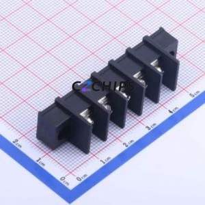 KF25CM-7.62-5P Barrier Terminal Block Through hole Component (THT),P=7.62mm Connector Two Sides 7.62mm 1x5P Straight Pin - Product Image 1