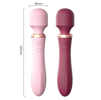 Vibrateur double tête chauffant USB Haslove Venus AV Wand pour femmes, 20 modes, best-seller