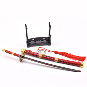 Llavero de espada de anime de 22 cm con funda desplegable de aleación de zinc, modelo Kitetsu III estilo anime, para <span class=keywords><strong>cosplay</strong></span> de <span class=keywords><strong>Zoro</strong></span> - Product Image 3