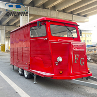 Baru kendaraan dapur bergerak makanan antik karavan trailer retro citroen hy es krim kopi makanan truk van penuh dilengkapi untuk dijual