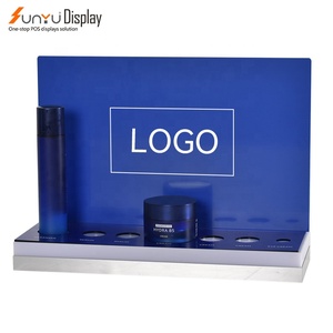 Bán buôn tùy chỉnh logo Acrylic trang điểm hiển thị đứng bán lẻ <span class=keywords><strong>plexiglass</strong></span> chăm sóc da mỹ phẩm hiển thị đứng với ánh sáng LED - Product Image 1