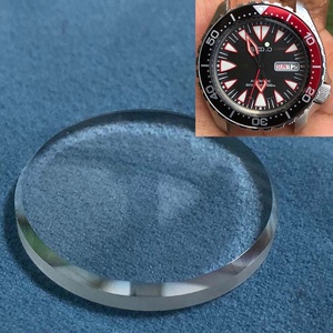 Vendita calda SKX 007 parti 31.5mm doppio cupola cappello smussato a rivestimento rosso orologio da polso parti di vetro zaffiro per piccoli - Product Image 2
