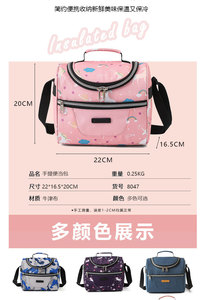 Sac <span class=keywords><strong>Isotherme</strong></span> Premium pour Déjeuner, Conception Thermique Anti-Perdite de Fraîcheur, Grande Capacité, Poignée Portable, <span class=keywords><strong>Pochette</strong></span> de Rangement <span class=keywords><strong>Alimentaire</strong></span> pour Bureau et Pique-nique - Product Image 4