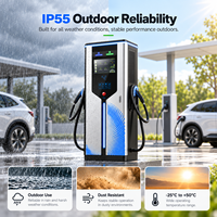 Station de recharge commerciale pour véhicules électriques DC CCS2 CCS1 GB/T CE CB RETIE OCPP 60 80 120 160 180kW à double pistolet avec affichage LED