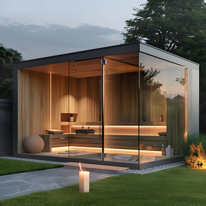 Sauna <span class=keywords><strong>de</strong></span> Recuperación para Atletas Profesionales, Cabina Cuadrada Grande para Exteriores, Comercial, para 10 Personas, para Clubes Deportivos <span class=keywords><strong>y</strong></span> Gimnasios - Product Image 5