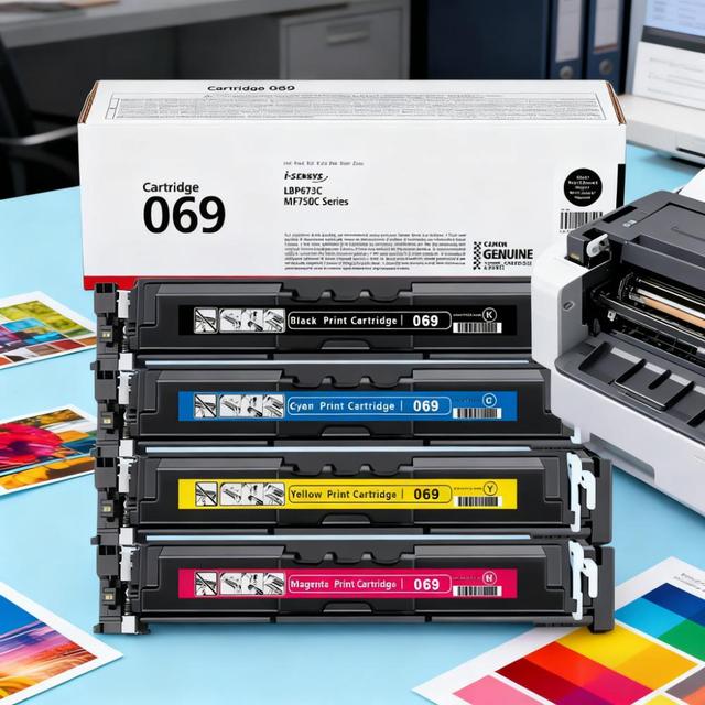 Factory Direct Premium High Capacity Toner 069 CRG Toner Set Chip (Full) for ImageCLASS MF753Cdw LBP674Cdw 18-Month