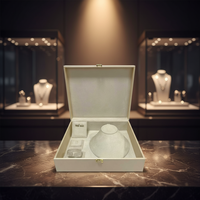 Boîte de présentation de bijoux de luxe RZ pour grand collier, petit MOQ, avec logo personnalisé, emballage de bijoux, grande boîte à bijoux, boîte pour ensemble de bijoux