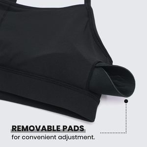 Premium YOGA Butterluxe da donna reggiseno sportivo con spalline imbottito Racerback basso per allenamento a impatto Top Spaghetti cinturino sottile medio - Product Image 4