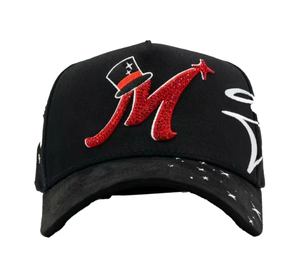 Casquette de performance 5 panneaux 100% Coton avec strass effet diamant pour l'extérieur, modèle Barbas Hat 31Barbas Hats - Product Image 5