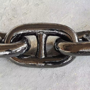 Chaîne d'ancre marine en acier noir bitumé à haute résistance avec certification CCS ABS LR - Product Image 1