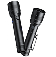 Mini lampe torche LED rechargeable USB portable EDC, corps en alliage d'aluminium, fonction zoom télescopique, 1000 lumens, modèle M03