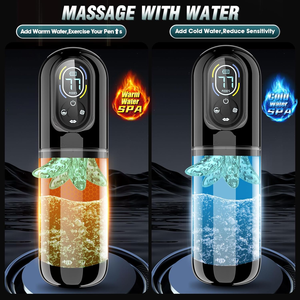 Juguetes sexuales masculinos bomba de pene máquina de entrenamiento con 7 succión vibratoria empuje giratorio lamiendo masturbador para hombres masaje de pene - Product Image 5