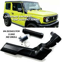 Kit Snorkel Hitam Bertekstur LLDPE Suzuki Jimny JB64 JB74 2018+ 4x4 Off-Road Wading Air Ram Intake Tahan UV Tahan Panas