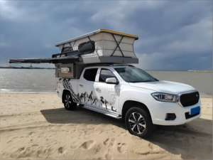 Camioneta Pickup Plegable Ligera Impermeable de Aluminio 4x4 Moderna Personalizada con Escalera, Suspensión Independiente y Capacidad Todoterreno - Product Image 2