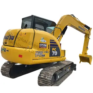 Gebruikte Graafmachine Komatsu Pc70 Second Hand Crawler Digger 100% Japan Originele Kleine Machine Materiaal Voordeel