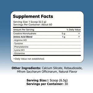 Bestselling <b>Creatine</b> Powder with <b>Creatine</b> <b>Monohydrate</b> + Amino Acids Supports Muscle Mass Enhances Energy Boost Overall Fitness - Product Image 2