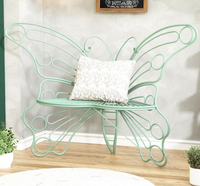 Banc de jardin pliable multifonctionnel en acier en forme de papillon vert, sacs à outils de jardinage portables, siège de jardinage portable