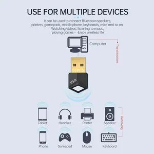 Adaptateur USB Bluetooth 5.0, récepteur <span class=keywords><strong>Audio</strong></span> sans fil, faible latence, mini transmetteur Bluetooth pour PC/transfert de fichiers RTL8761B - Product Image 4