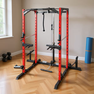 Jaula de Potencia Multifuncional con Sistema de Cables Ajustables para Entrenamiento de Fuerza y Gimnasio en Casa - Product Image 2