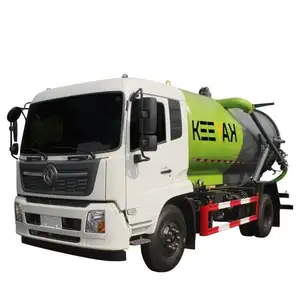 KEEYAK baru Dongfeng 12cbm vakum cuci pembersih saluran pembuangan Flushing kendaraan penyedot kotoran tangki lumpur truk