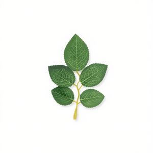 Foglia Artificiale ILAN 15cm Verde Confezione da 3 Pezzi per Decorazione - Product Image 1