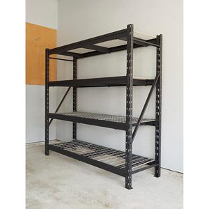 Vente en gros Rayonnage d'entrepôt Supports empilables résistants à la corrosion en <span class=keywords><strong>fil</strong></span> stratifié réglable à 4 niveaux pour entrepôt d'usine - Product Image 3