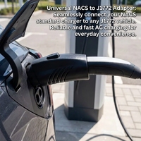 Nouvel adaptateur de charge domestique TUOCHI TC-C-005 NACS J1772 80A 250V AC, convertisseur rapide pour VE, IP65, prêt pour une utilisation extérieure, pour la charge quotidienne et de nuit